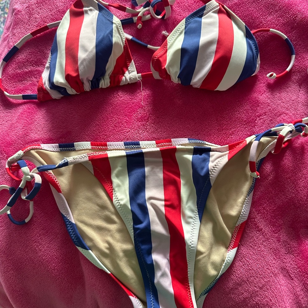 Striped Bikini Set